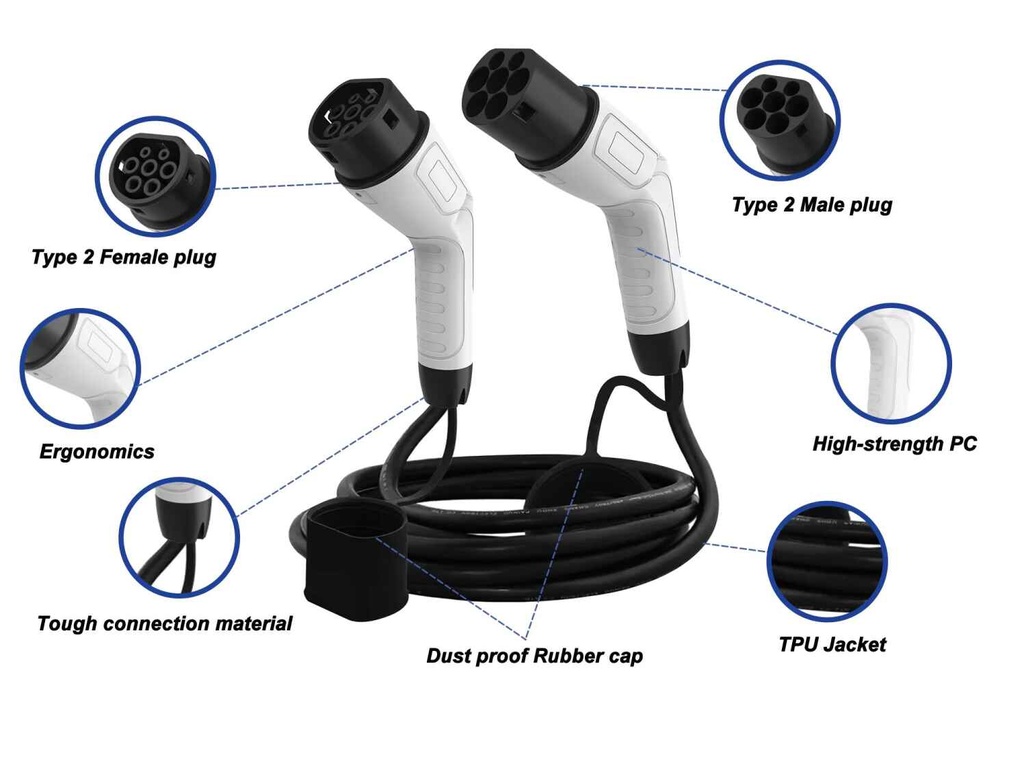 Charger Cabel Type 2 to Type 2 (5m)