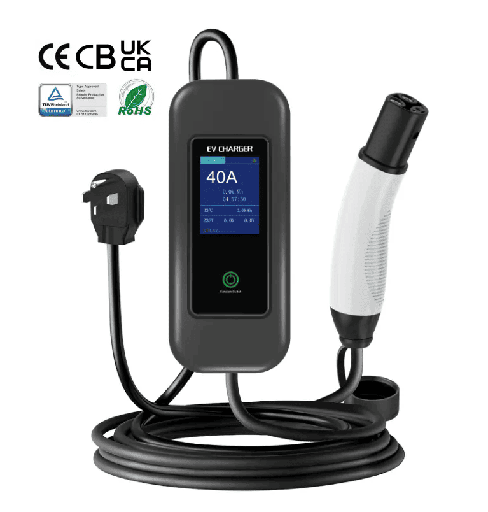 Tesla Charger 9.5kw. 40a. 5m. (portable)