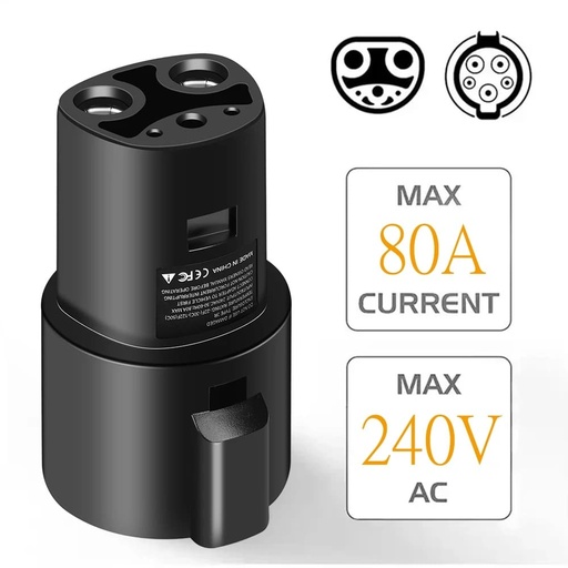 Type 1 to Nacs ev charging adapter