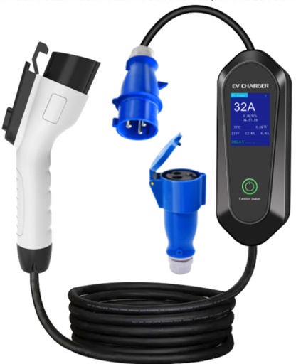 Charger 220v to Type1 32a (CEE Plug)